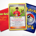 Pokémon Card Birthday Invitation   The Scrap Shoppe | Pokemon Birthday Card Printable