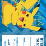 Pokemon Coloring Pages: Birthday Party Invitation Free And Printable | Pokemon Birthday Card Printable