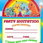 Pokemon Theme For A Kid's Birthday Party | William's Pokeman B Party | Pokemon Birthday Card Printable