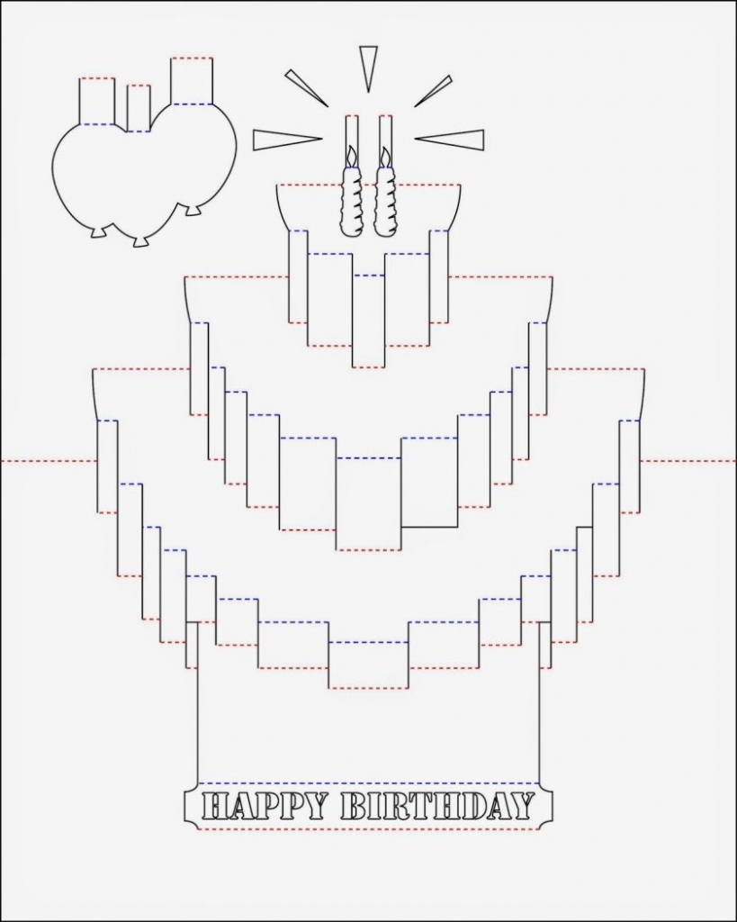 Free Printable Pop Up Birthday Card Templates Printable Cards