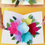 Pop Up Flowers Diy Printable Mother's Day Card   A Piece Of Rainbow | Free Printable Pop Up Birthday Card Templates