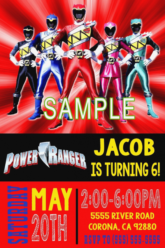 Power Ranger Printable Labels Power Rangers Birthday Card New | Power Rangers Birthday Card Printable