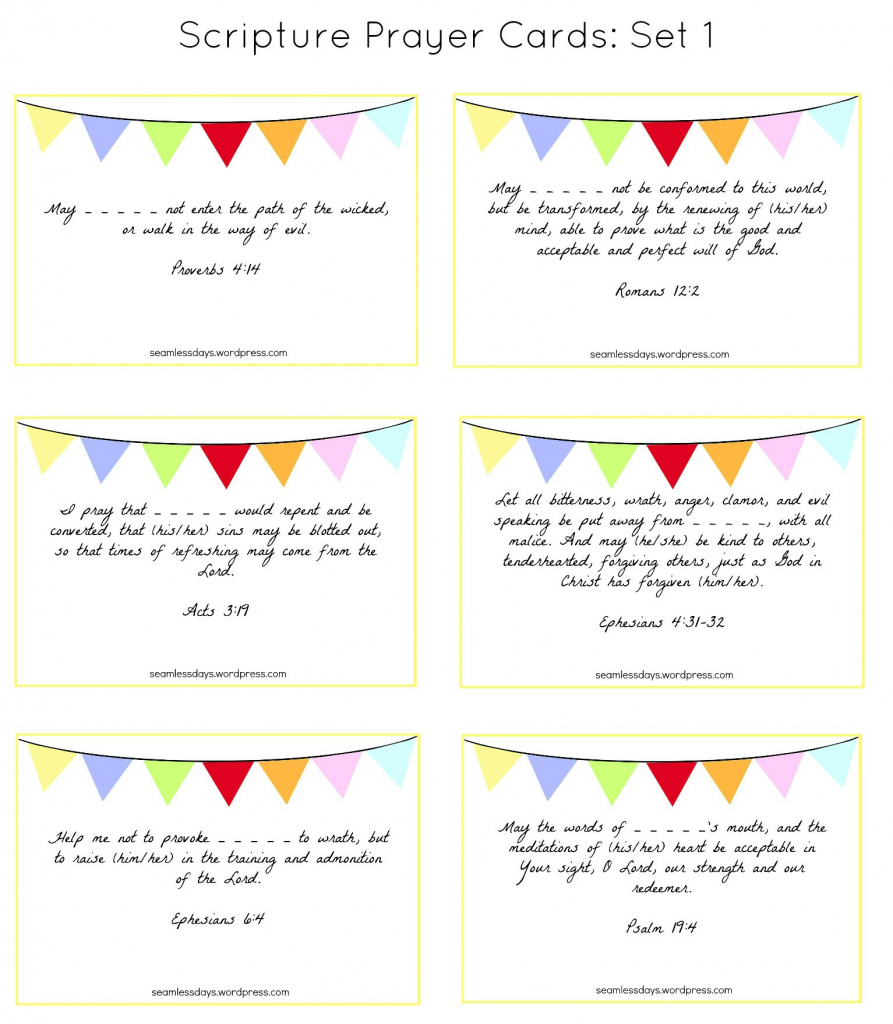 Praying For Your Children: A Free Printable | To Craft | Praying For | Free Printable Prayer Cards