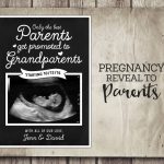 Pregnancy Reveal To Parents Printable Pregnancy Announcement | Etsy | Free Printable Pregnancy Announcement Cards