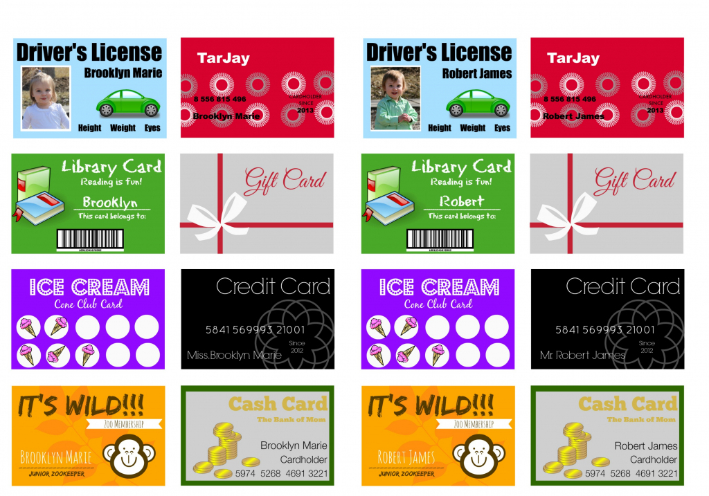 Printable (And Customizable) Play Credit Cards - The Crazy Craft Lady | Printable Credit Cards Accepted Sign