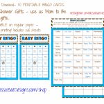 Printable Baby Shower Bingo (Boy) 50 Different Cards 2 Per Page | Printable Bingo Cards 2 Per Page