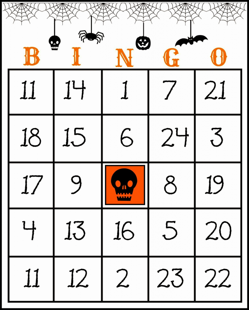 Printable Bingo Cards For Crafty In Crosby Free Printable Halloween | Free Printable Bingo Cards With Numbers