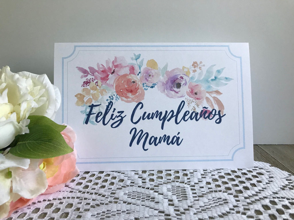 Printable Birthday Card For Mom In Spanish - Feliz Cumpleanos Mama | Spanish Birthday Cards Printable