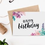 Printable Birthday Card   Secret Garden | Handletteren   Watercolor | Printable Birthday Cards For Girls
