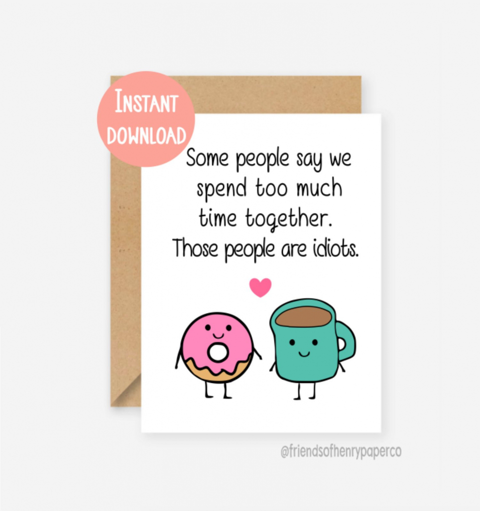 Printable Card Funny Birthday Card Best Friend Card Funny | Etsy | Funny Friendship Cards Printable