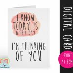 Printable Cards, Thinking Of You Card Printable, Thinking Of You | Printable Thinking Of You Cards