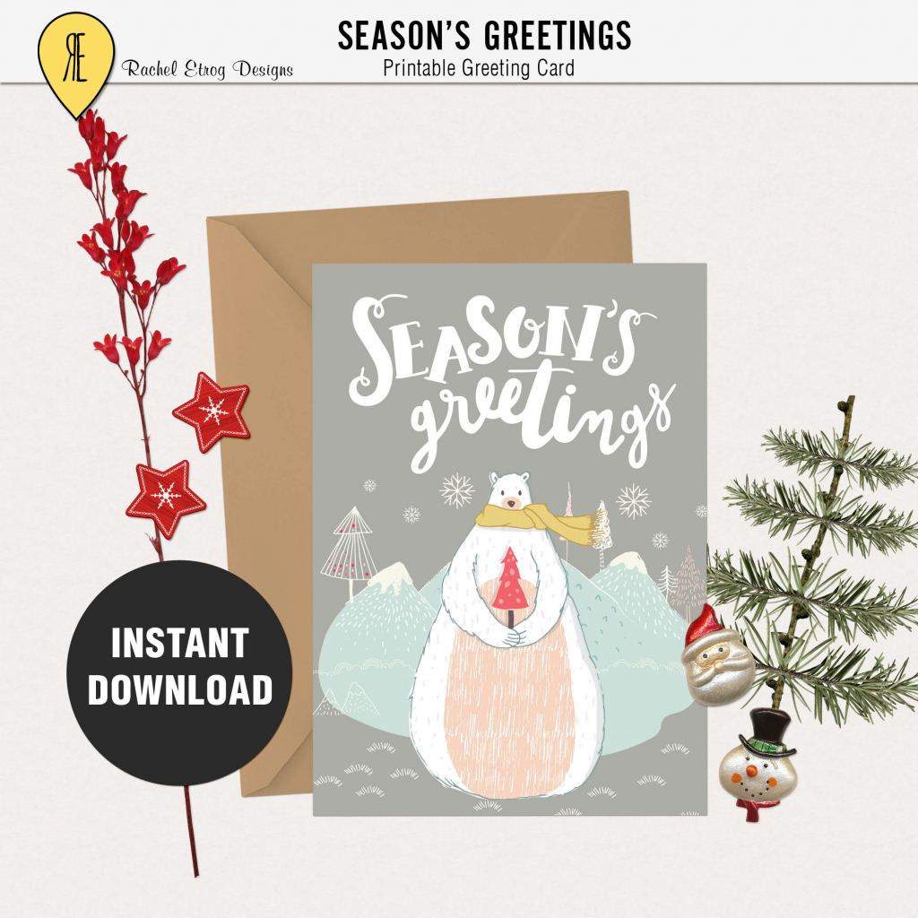 Printable Christmas Cards 5X7 Printable Card Printable | Etsy | Christmas Cards For Loved Ones Printables