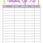 Printable Christmas Gift & Card List | Christmas | Pinterest | Printable Christmas Card List
