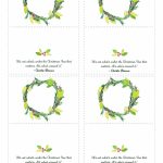 Printable Christmas Place Name Cards For The Table | Holiday | Printable Christmas Place Cards