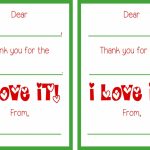 Printable Christmas Thank You Cards | Christmas Thank You Cards Printable Free