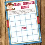 Printable Cowboy Boy Baby Shower Bingo Game Instant Download | Etsy | Cowboy Bingo Printable Cards