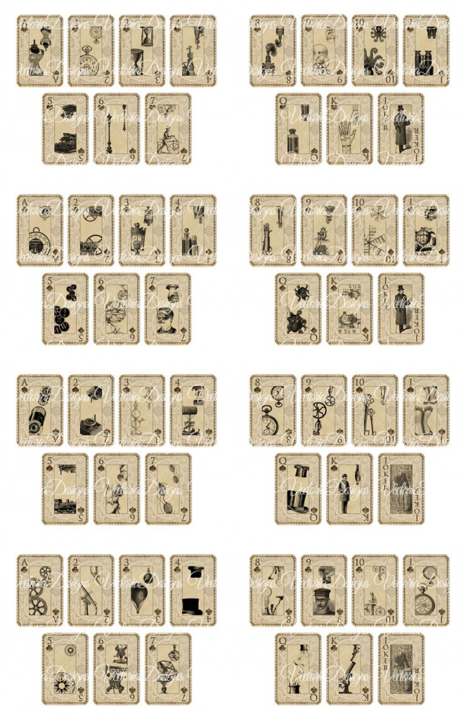 Printable Deck Of Cards - Under.bergdorfbib.co | Printable Mini Playing Cards