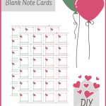 Printable Editable Blank Love Note Cards Custom Labels Digital | Cute Note Cards Printable