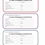 Printable Emergency Card Template | Aaron The Artist | Printable Wallet Medical Card