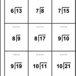 Printable Flash Cards! Division With Remainders | Abcd | Free | Division Flash Cards Printable