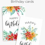 Printable Floral Birthday – Cards, Tags & Gift Box | Birthday Cards | Printable Birthday Cards For Mom