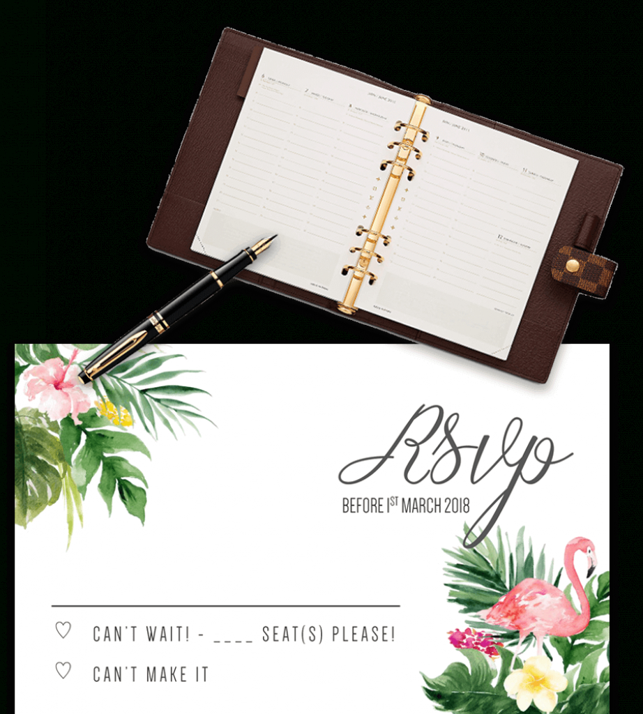 Printable Free Wedding Rsvp Template &amp;amp; Cards Microsoft Word | Free Printable Rsvp Cards