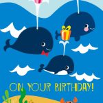 Printable 'from All Of Us On Your Birthday' Greeting Card. #birthday | Happy Birthday From All Of Us Printable Cards
