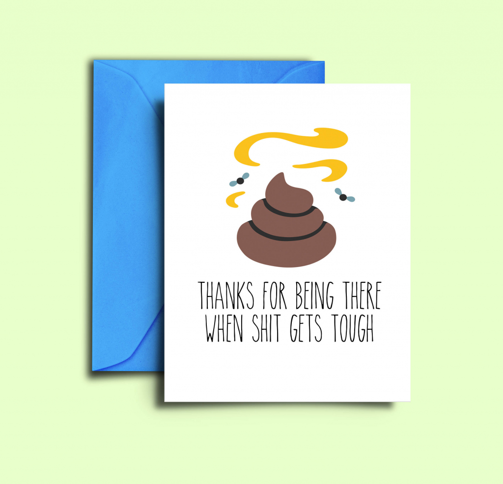Printable Funny Friendship Card For Best Friend Thank You | Etsy | Funny Friendship Cards Printable