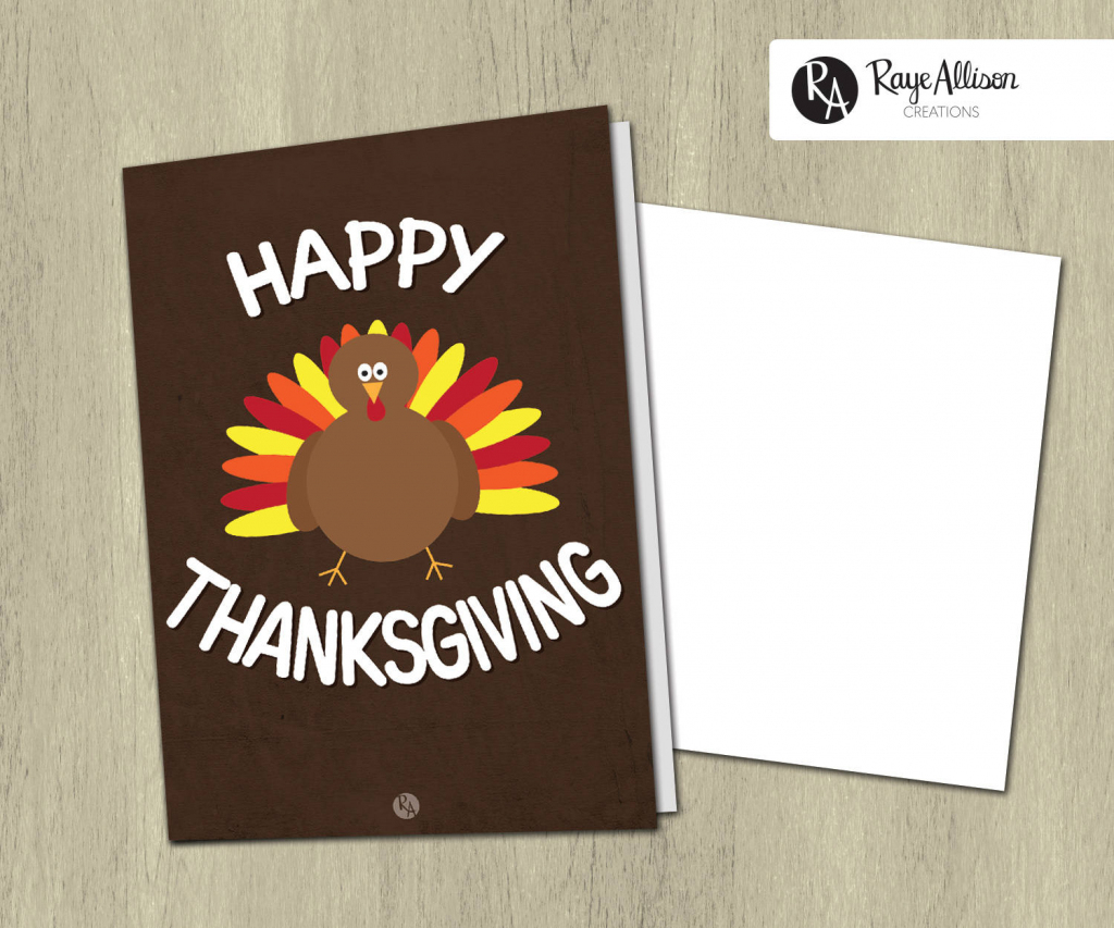 Printable Greeting Card Happy Thanksgiving Thanksgiving | Thanksgiving Printable Greeting Cards