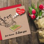 Printable I Love You Card Valentine Card Thinking Of You | Etsy | Just Because I Love You Cards Printable