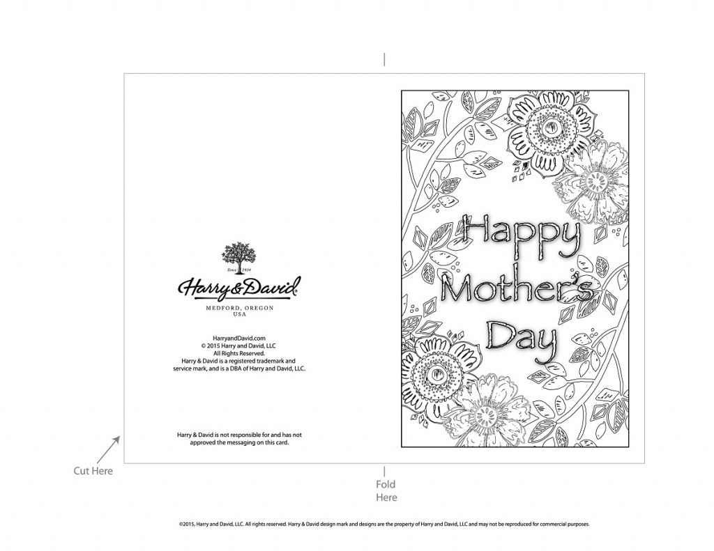 Printable Mother&amp;#039;s Day Cards | Printable Mothers Day Cards To Color
