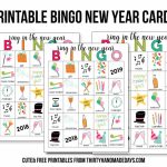 Printable New Year's Eve Bingo Sheets | Free Printable Bingo Cards Random Numbers