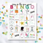 Printable New Year's Eve Bingo Sheets | Printable Picture Bingo Cards For Kids