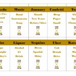 Printable New Year's Eve Game Cards For Taboo   Group Game  Family | Printable Taboo Cards Download