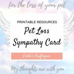 Printable Pet Loss Sympathy Card | Animals & Nature Lovers | Pets | Free Printable Sympathy Cards For Loss Of Dog