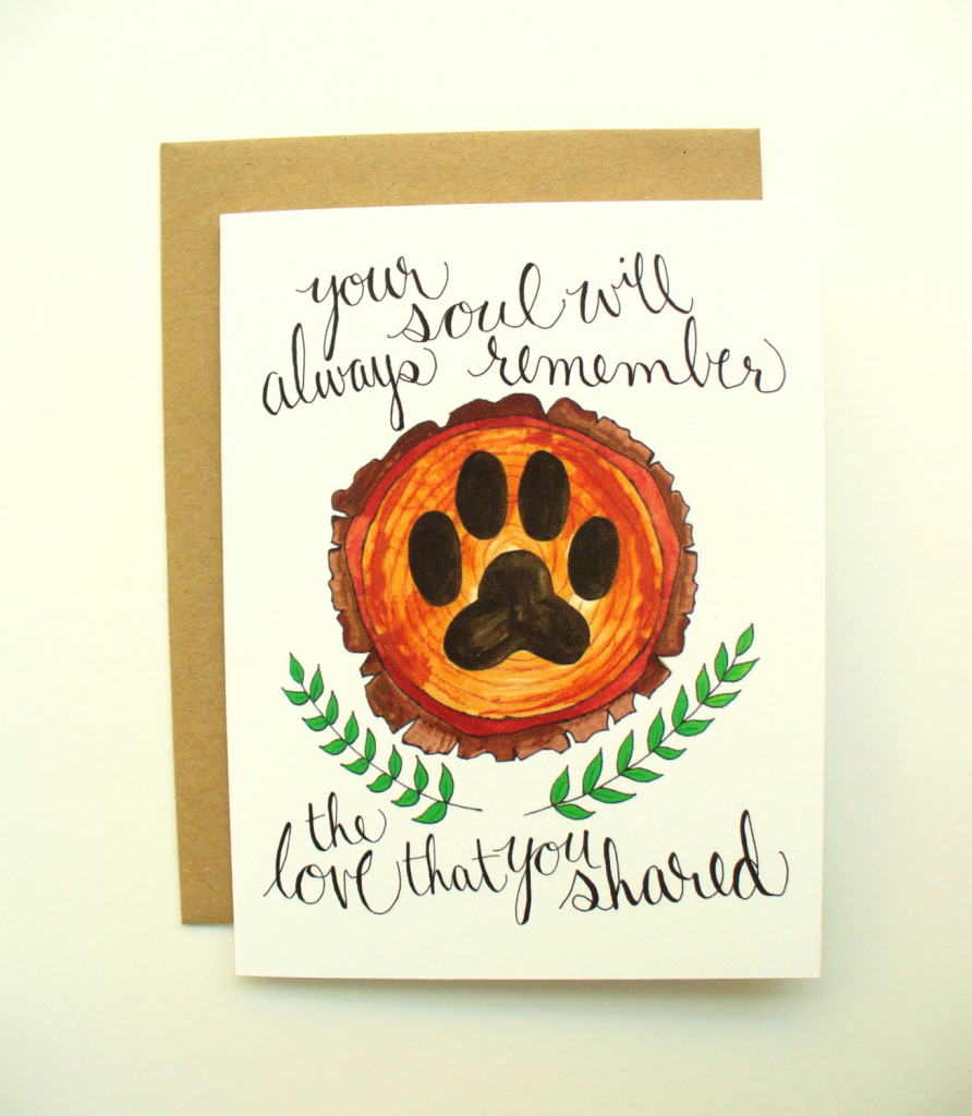 Printable Pet Sympathy Card With Envelope | Etsy | Printable Pet Sympathy Cards