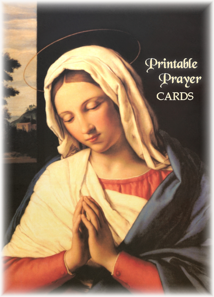 Printable Prayer Cards Catholic