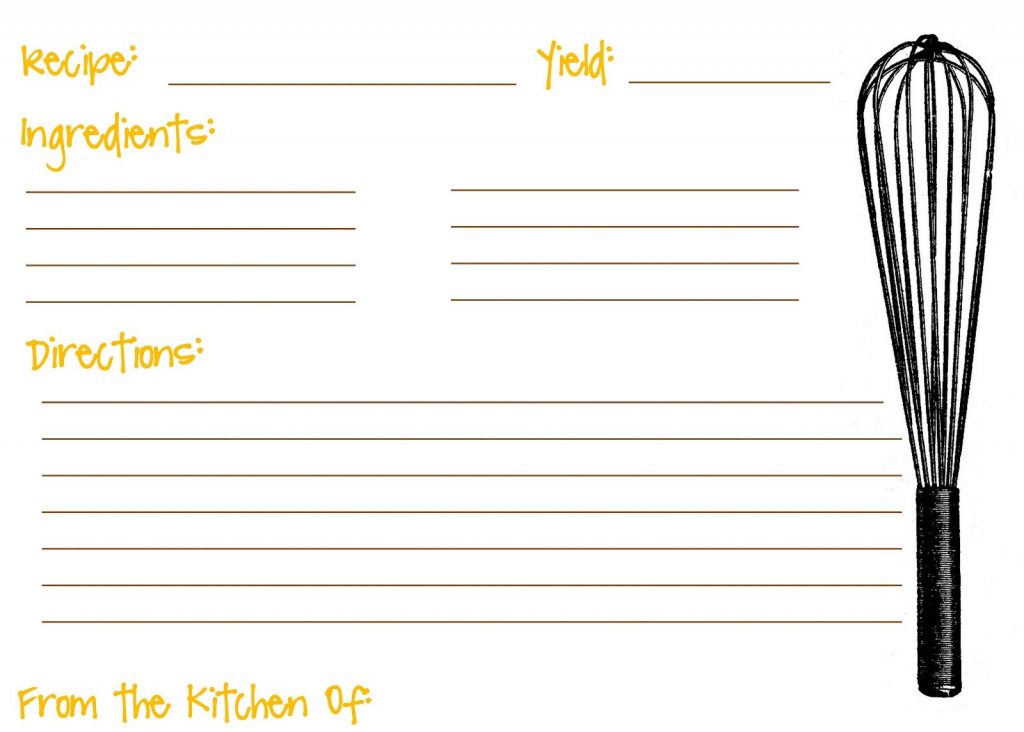 Printable Recipe Cards For Kids Recipe Template For Kids | Recipe | Printable Recipe Card Template