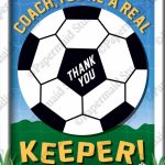 Printable Soccer Coach Thank You Card Printable Soccer | Etsy | Football Thank You Cards Printable