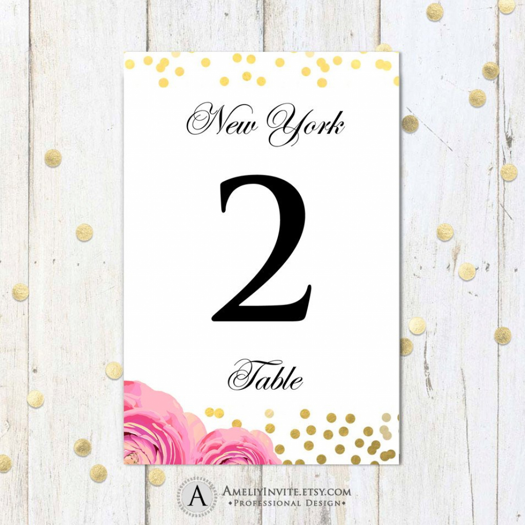 Printable Table Numbers Cards 4 X 6 Instant | Etsy | Printable Table Number Cards