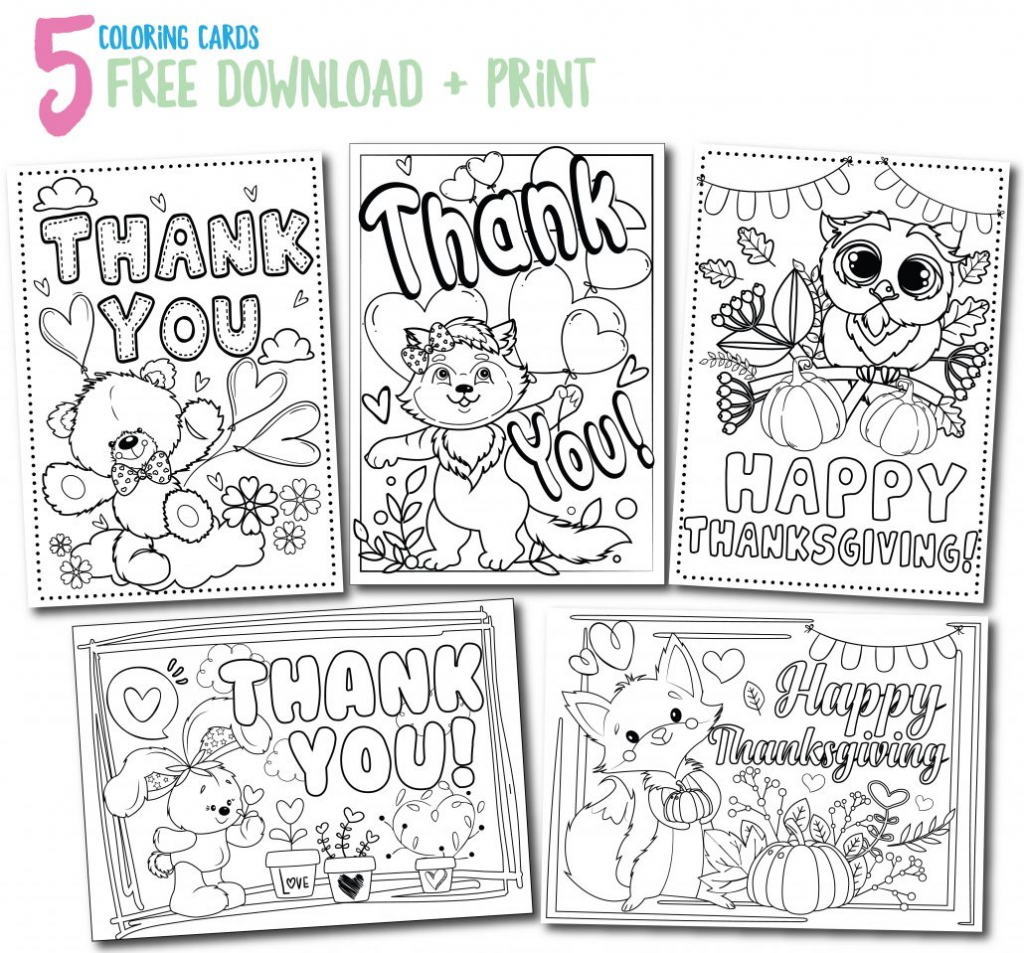 Printable Thank You Cards - Thank You, Me | Printable Thank You Cards For Kids To Color