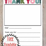Printable Thank You Note   Three Little Ferns   Family Lifestyle Blog | Military Thank You Cards Printable