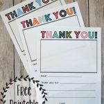 Printable Thank You Note   Three Little Ferns   Family Lifestyle Blog | Military Thank You Cards Printable