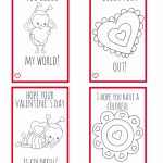 Printable Valentine Cards For Kids  Perfect For Kids To Make For | Free Printable Color Your Own Cards