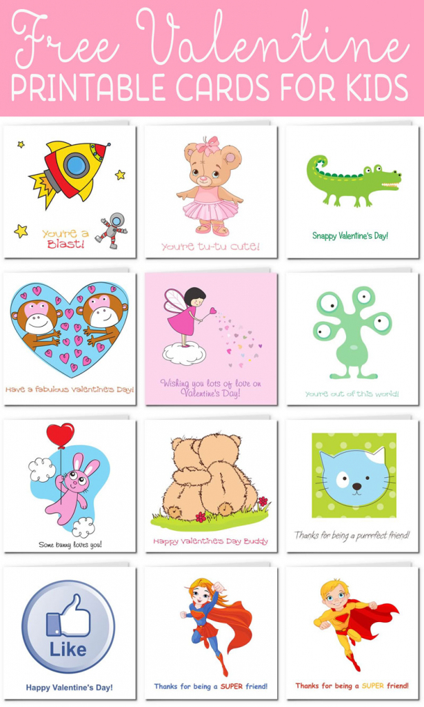 Printable Valentine Cards For Kids | Printable Cards For Kids