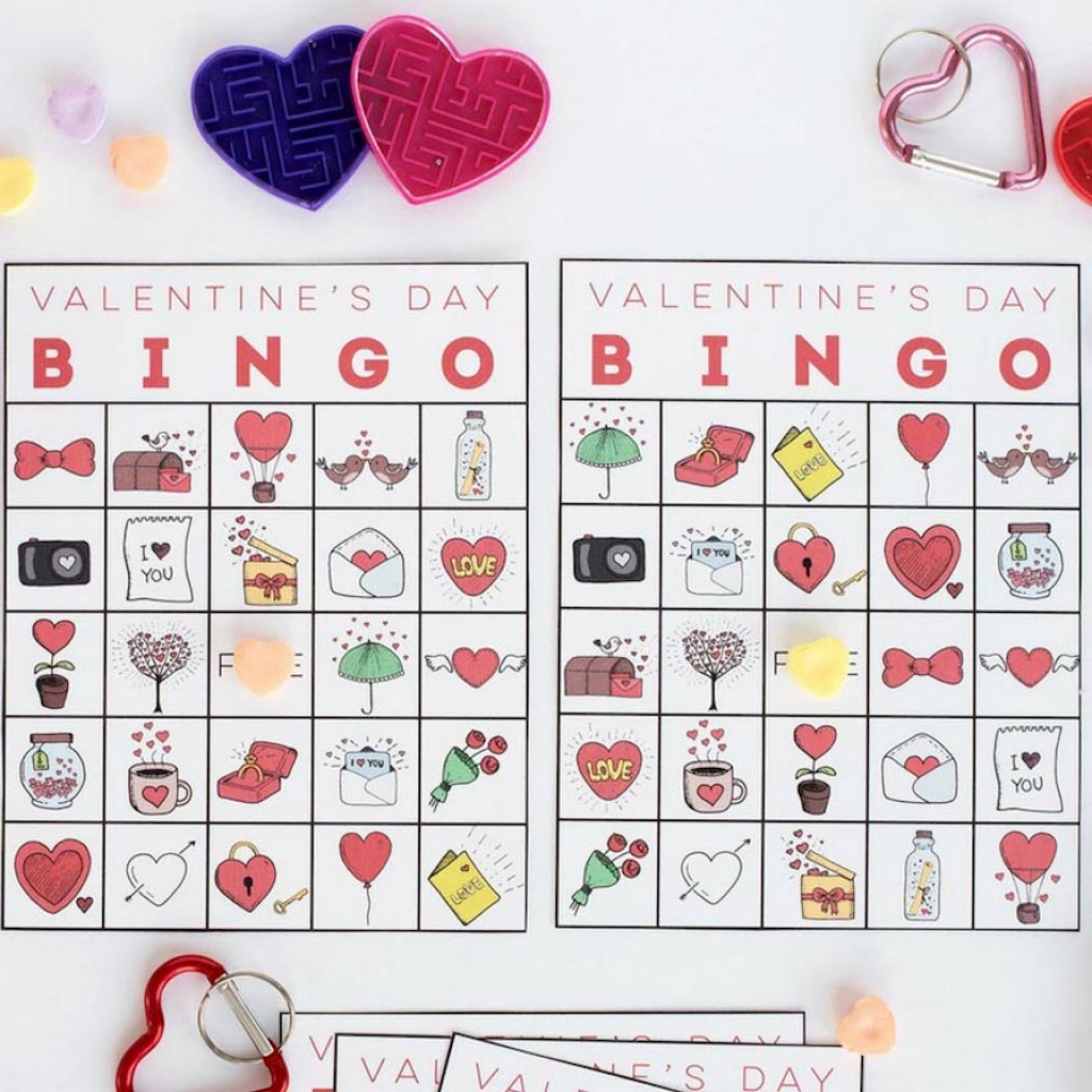 Printable Valentine&amp;#039;s Bingo | Printable Valentine Bingo Cards With Numbers