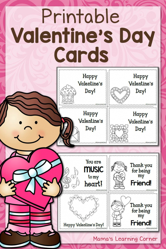 Printable Valentine&amp;#039;s Day Cards | Best Of Mama&amp;#039;s Learning Corner | Free Printable Valentine Cards For Preschoolers