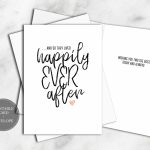 Printable Wedding Cards Bridal Shower Digital Download Calligraphy | Printable Bridal Shower Card