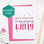 Printable Wife Valentines Card Gorgeous Wifey Valentines | Etsy | Valentines Cards For Her Printable