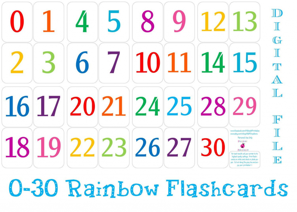 Printable+Number+Cards+1+30 | Education | Number Flashcards | Number Flash Cards Printable 1 20